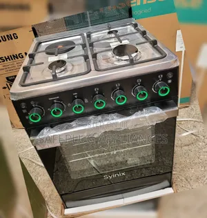 Syinix 60×60 3 Gas + 1 Electric Cooker With Turbo Fan Rotisserie