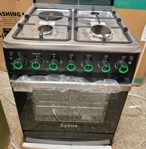 Syinix 60×60 3 Gas + 1 Electric Cooker With Turbo Fan Rotisserie
