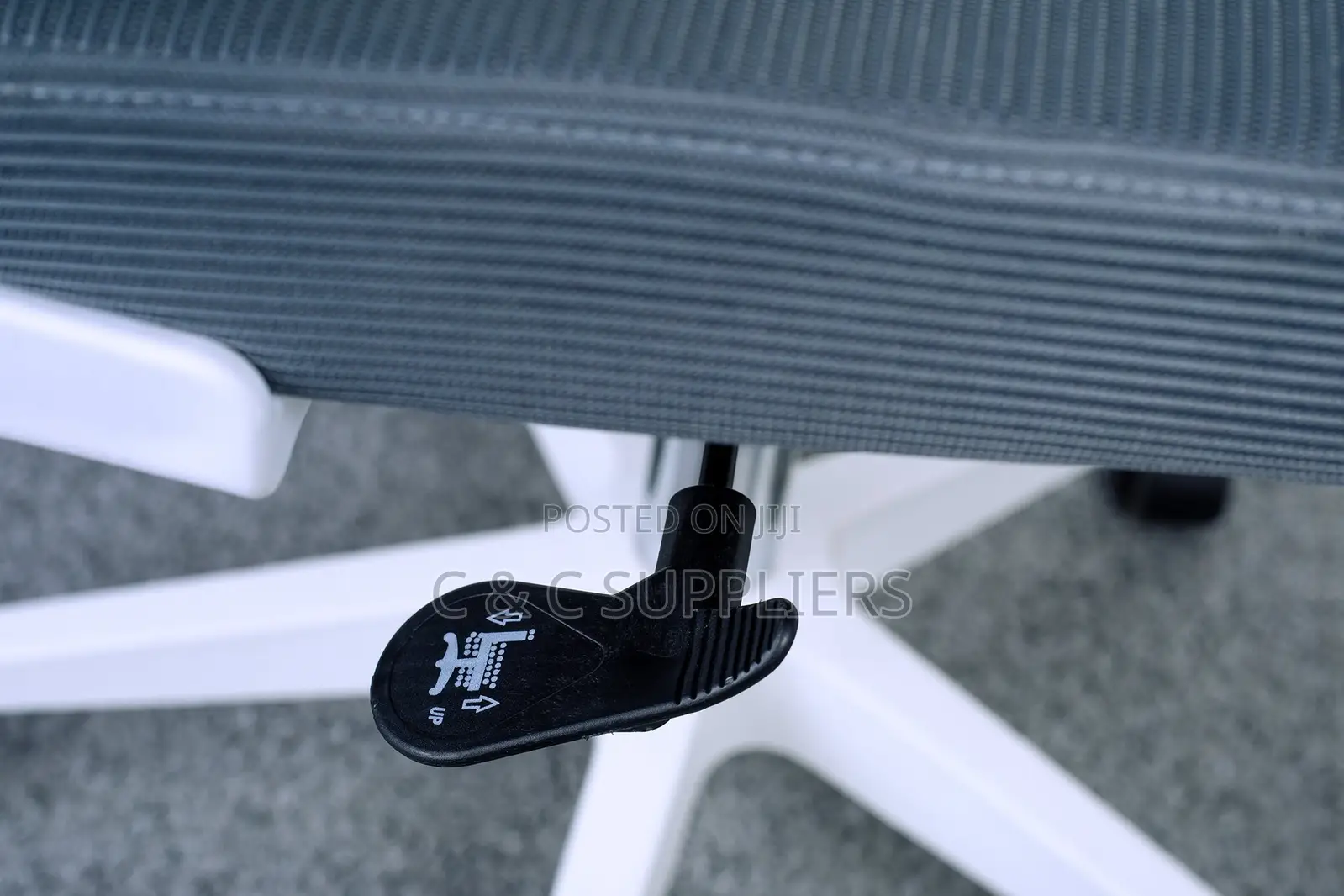 White Modern Mesh Executive Chair.