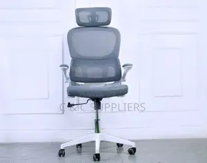 White Modern Mesh Executive Chair.