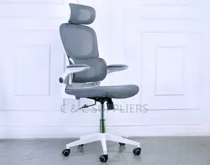 White Modern Mesh Executive Chair.
