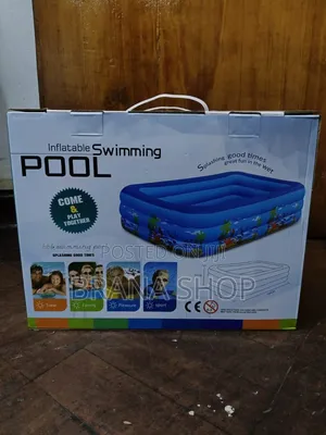 **180CM Inflatable Swimming Pool – Portable Family Water Pool *