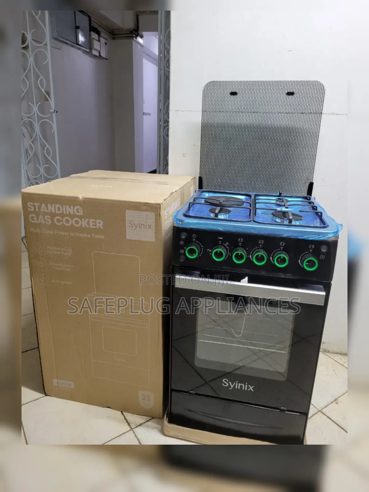 Syinix 50×50 Freestanding Cooker – Electric Oven, Grill Rotisserie