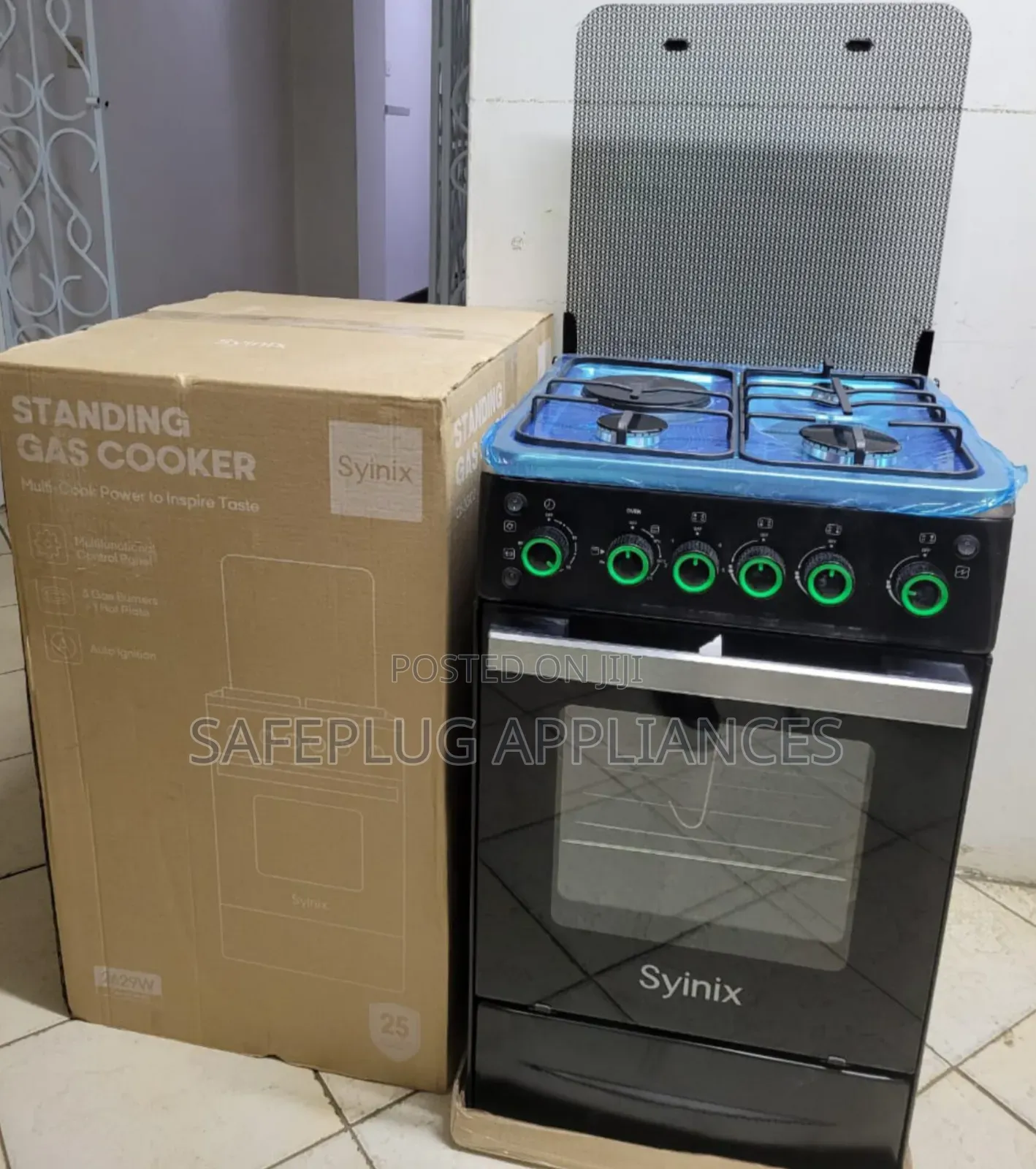Syinix 50×50 Freestanding Cooker – Electric Oven, Grill Rotisserie