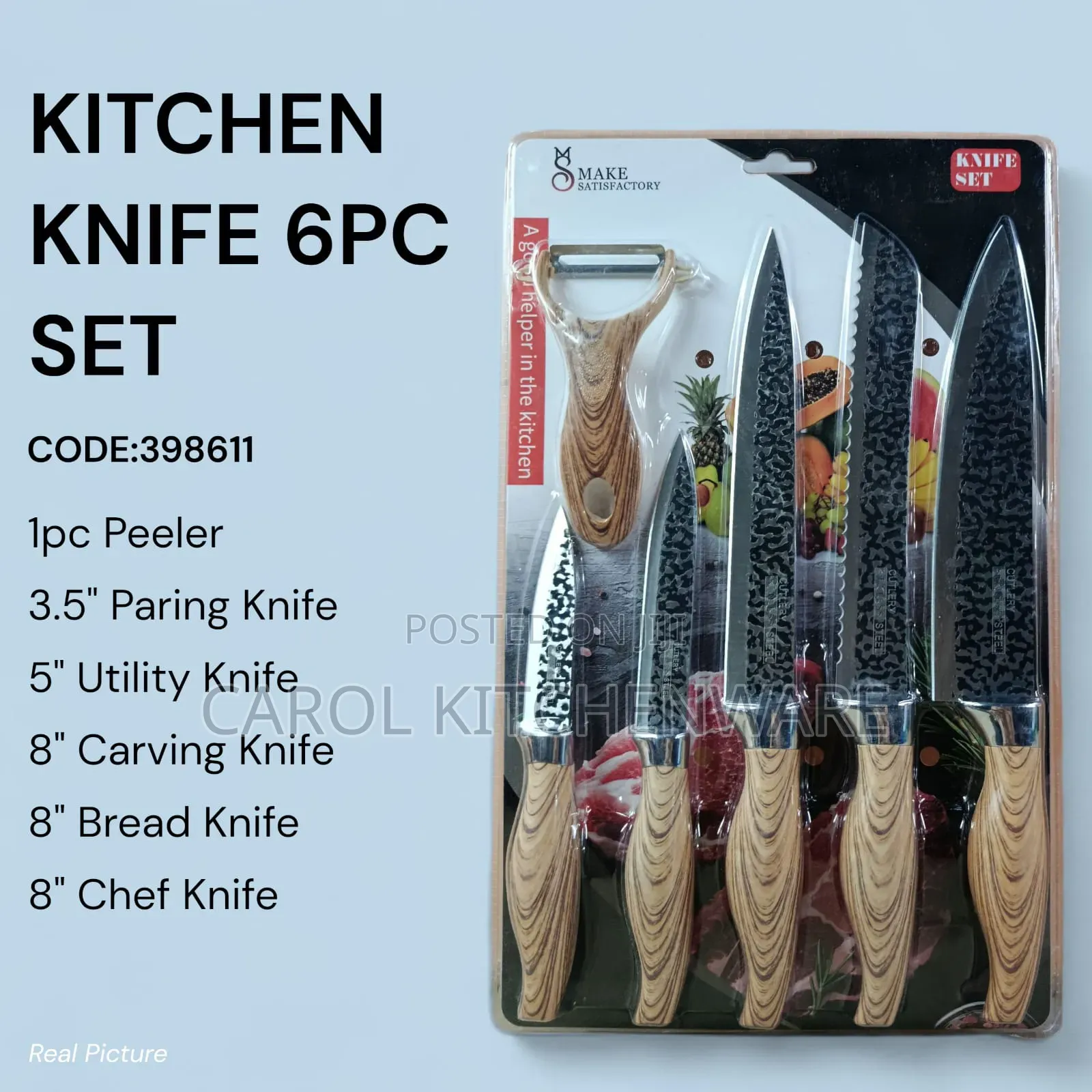 6 PC Kitchen Knife Set/ Knife Set