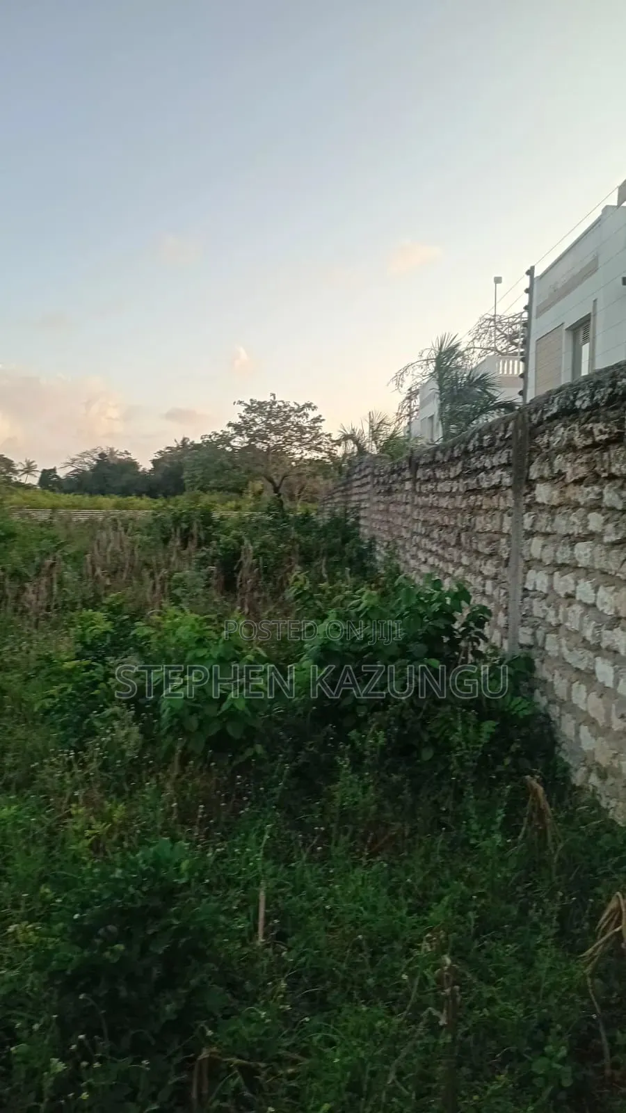 Almost 1 Acre Plot T Galu Beach or 3500 Square Metres in Size on Sale