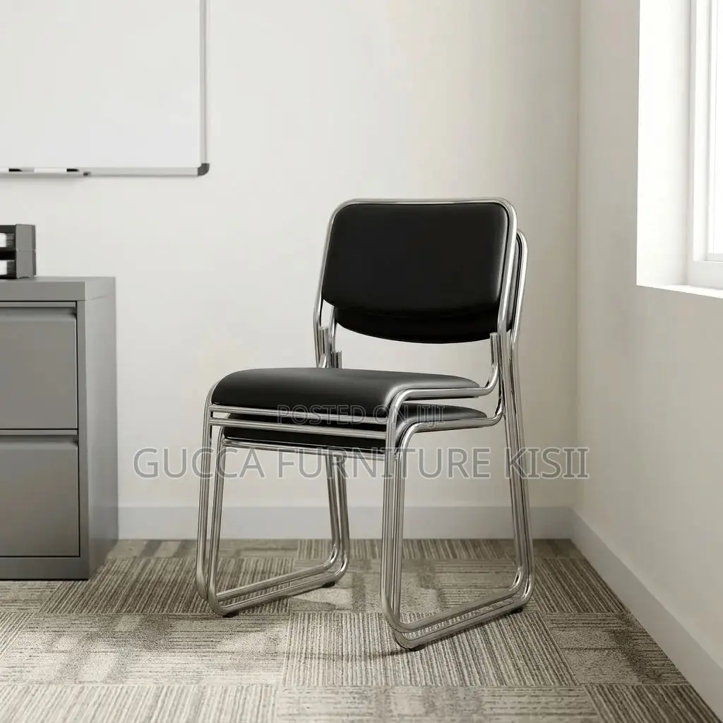 Stackable Chrome Based Conference Chairs