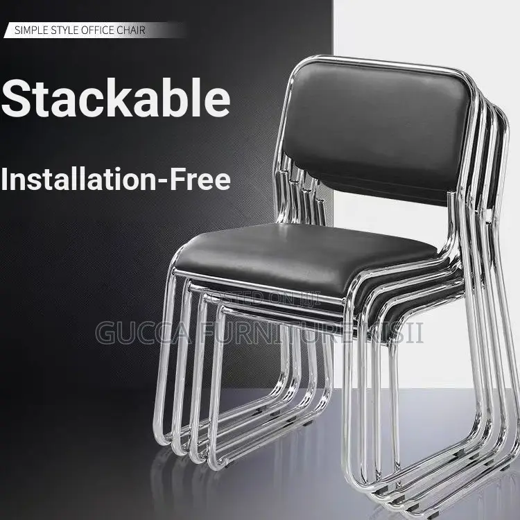 Stackable Chrome Based Conference Chairs