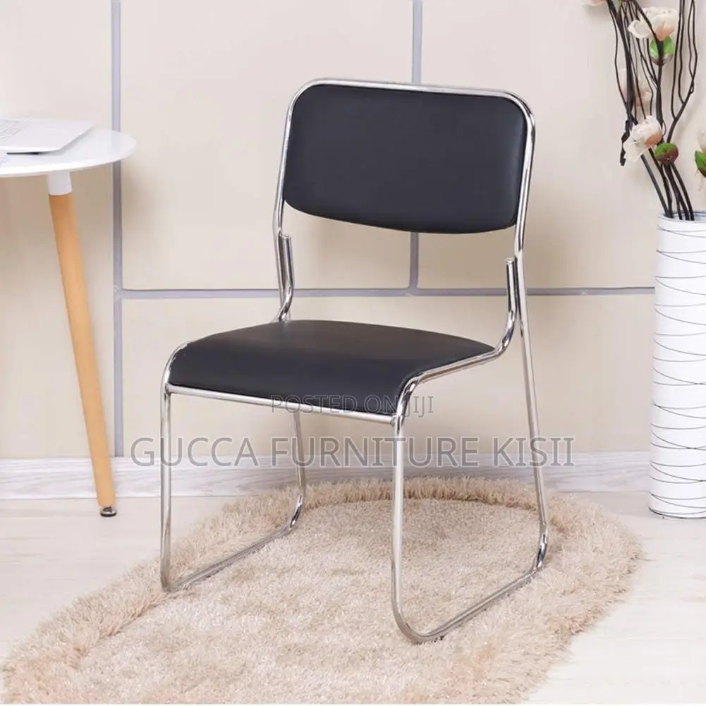 Stackable Chrome Based Conference Chairs