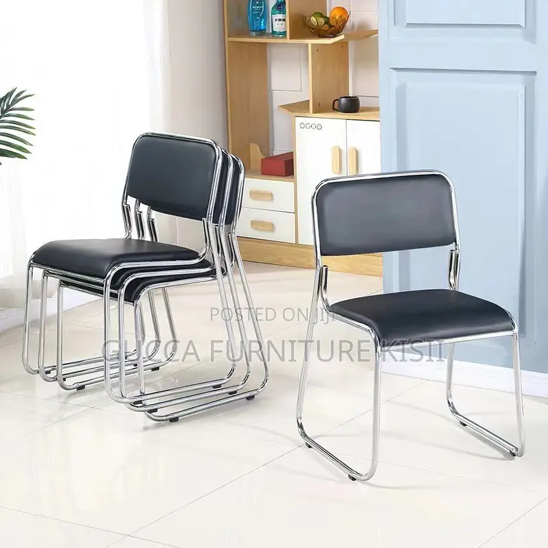 Stackable Chrome Based Conference Chairs