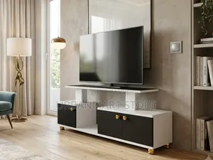 Istanbul TV Stand With LED Lights 4.5 Feet