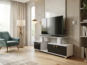 Istanbul TV Stand With LED Lights 4.5 Feet