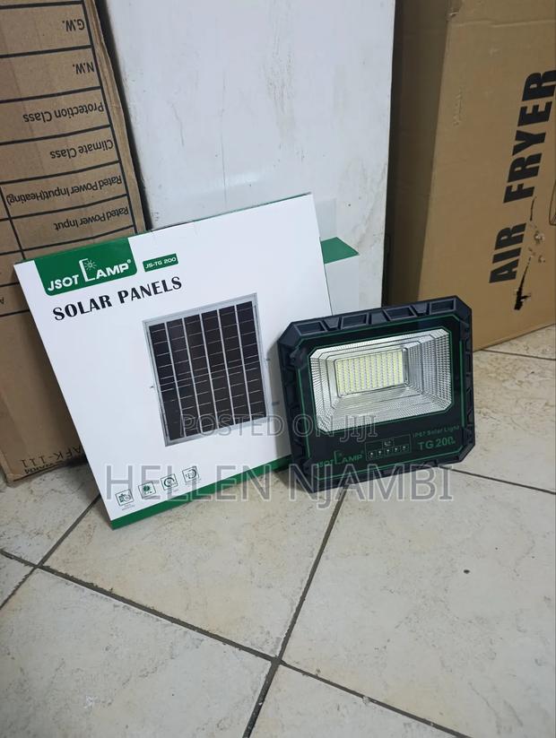 JSOT TG 200W Solar Flood Light With Solar Panel Remote Control - main view