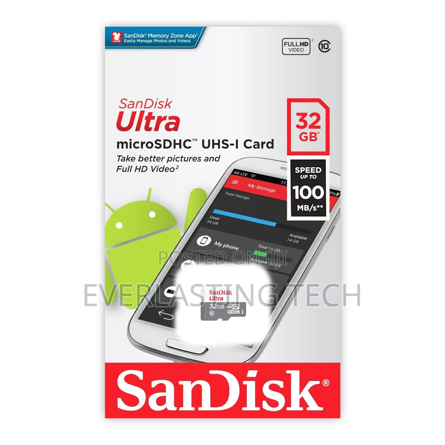 SanDisk Ultra | 32GB microSDXC | Up to 100mb/S Read