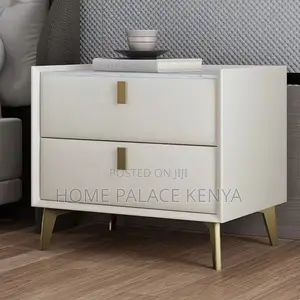 Night Stand; Spacious Wooden Bedside Table With Storage for Home