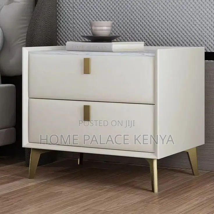 Night Stand; Spacious Wooden Bedside Table With Storage for Home