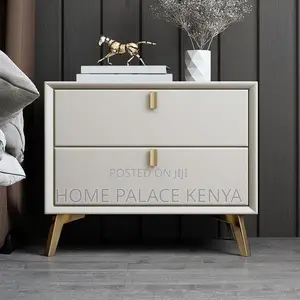 Night Stand; Spacious Wooden Bedside Table With Storage for Home