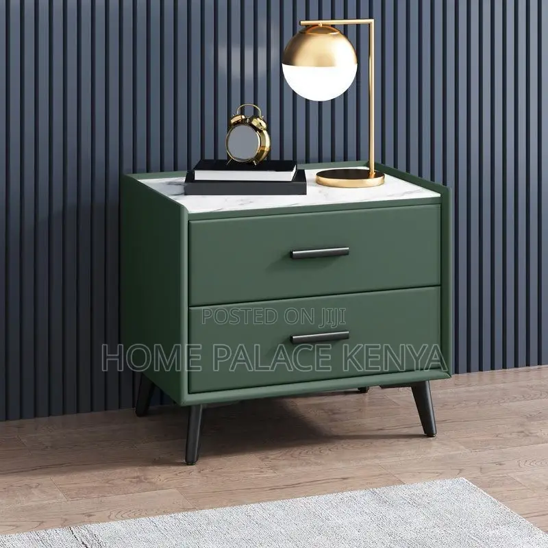 Night Stand; Spacious Wooden Bedside Table With Storage for Home