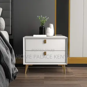 Night Stand; Spacious Wooden Bedside Table With Storage for Home