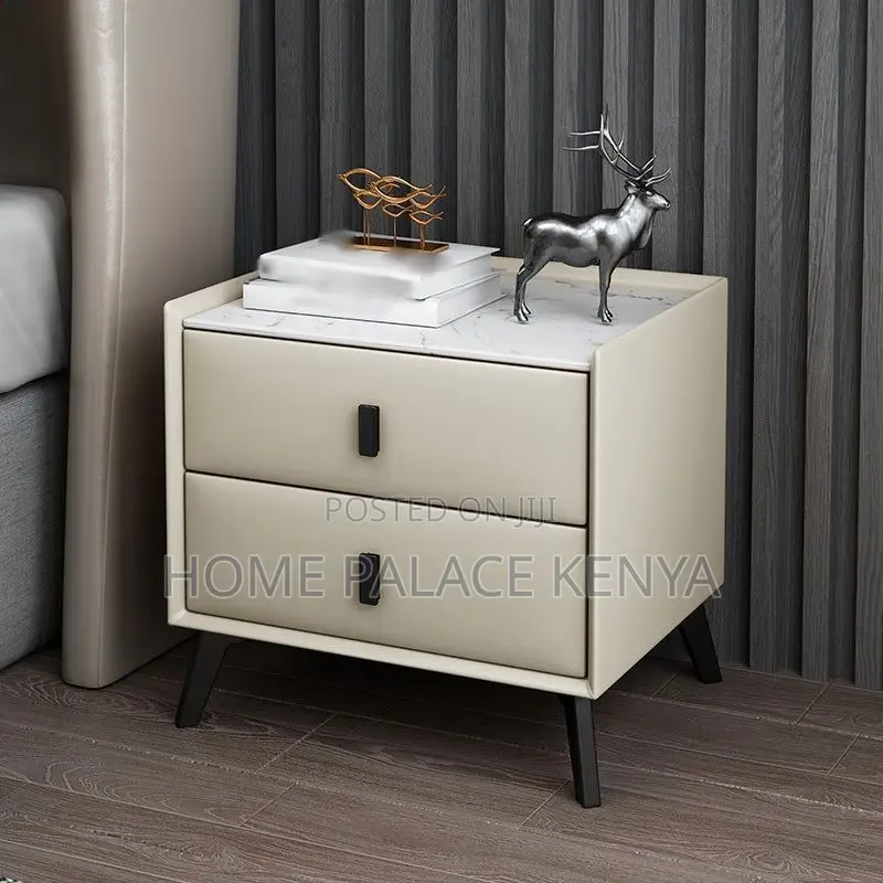 Night Stand; Spacious Wooden Bedside Table With Storage for Home