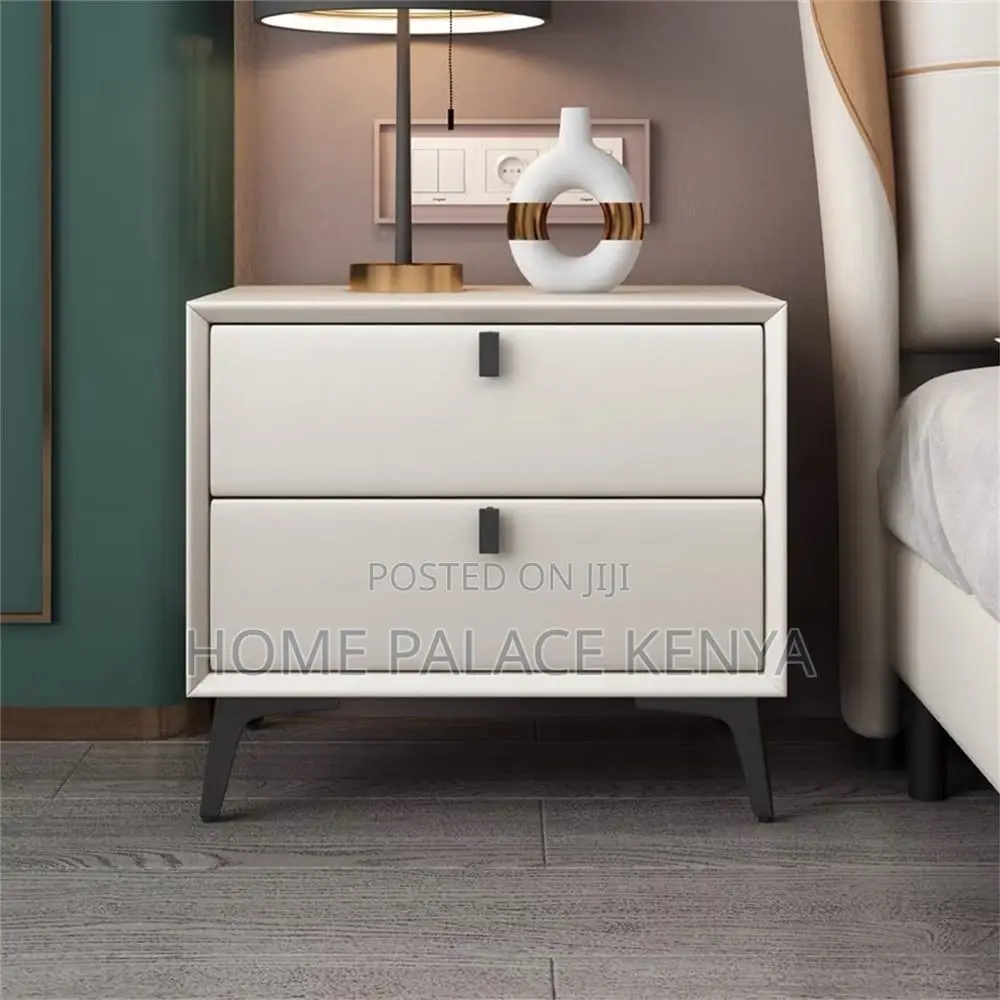 Night Stand; Spacious Wooden Bedside Table With Storage for Home
