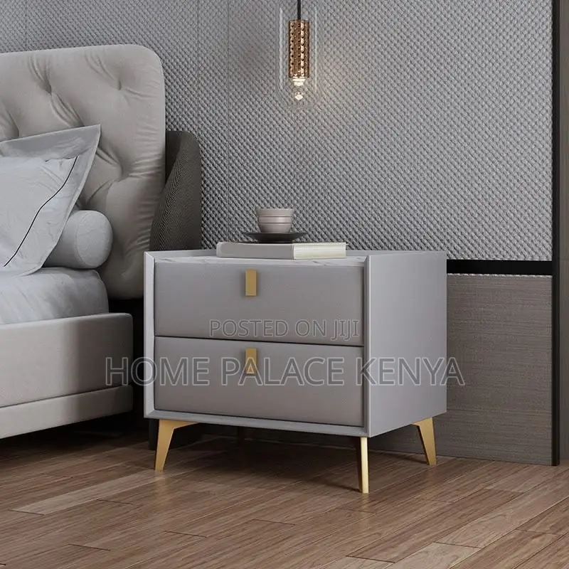 Night Stand; Spacious Wooden Bedside Table With Storage for Home