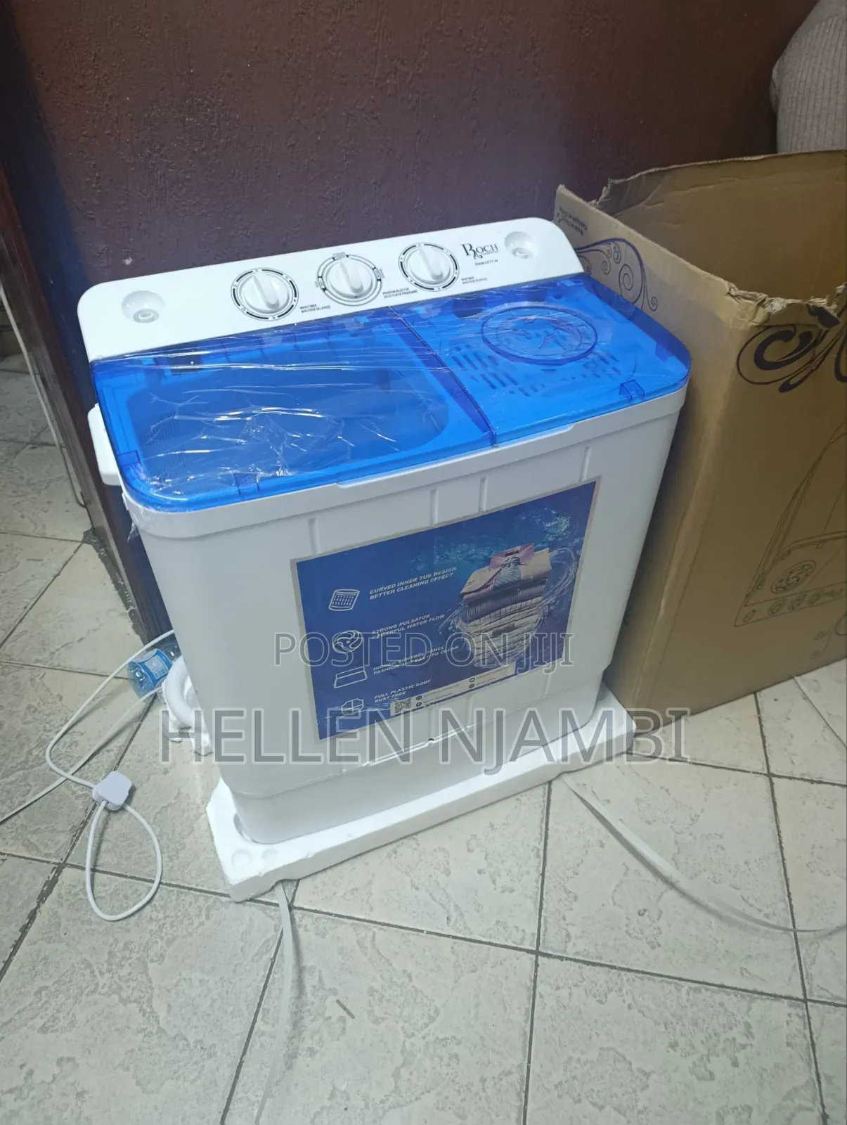 Roch 7kg Twin Tub Semi-Automatic Washing Machine With Air Dry System