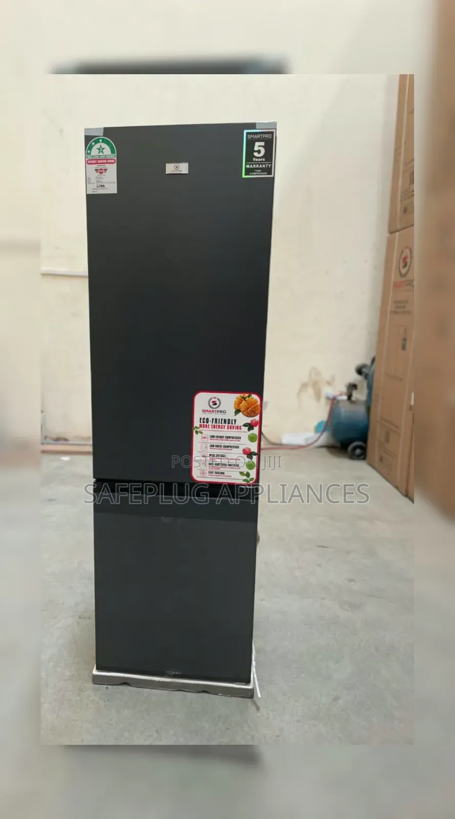 Smartpro 230L Double Door No-Frost Refrigerator With Bottom Freezer