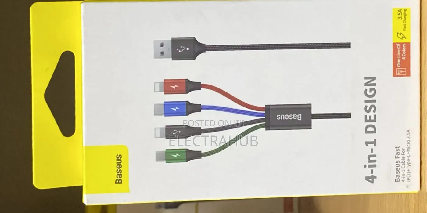 Baseus 4n1 Fast Cable Brand New Sealed