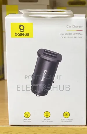 Baseus 30W Dual Port Car Charger Brand New Sealed