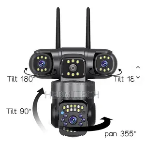V380 3-Screen HD Security Camera – Monitor Three Views at Once