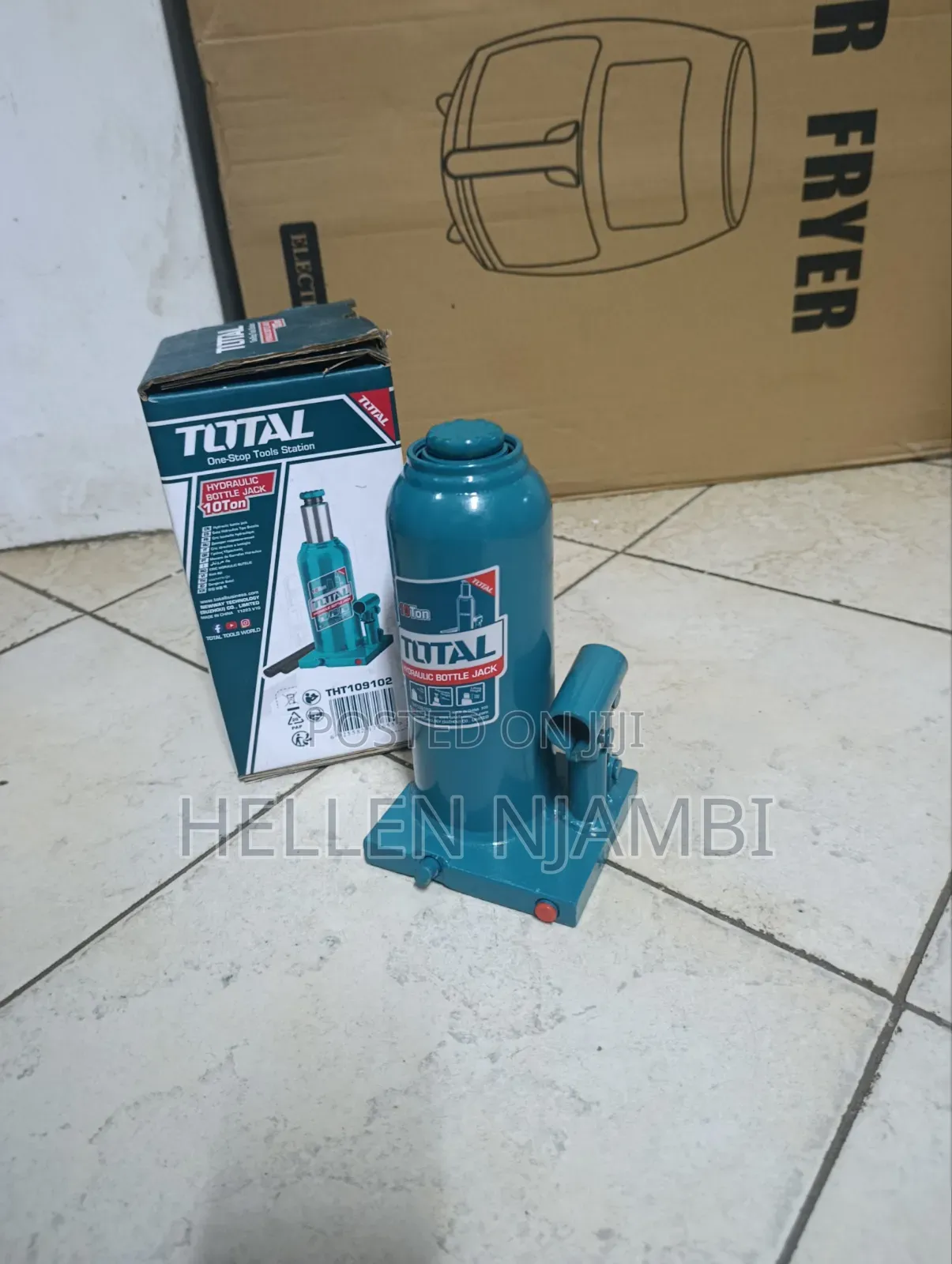 Total 10Ton 230mm Hydraulic Bottle Jack