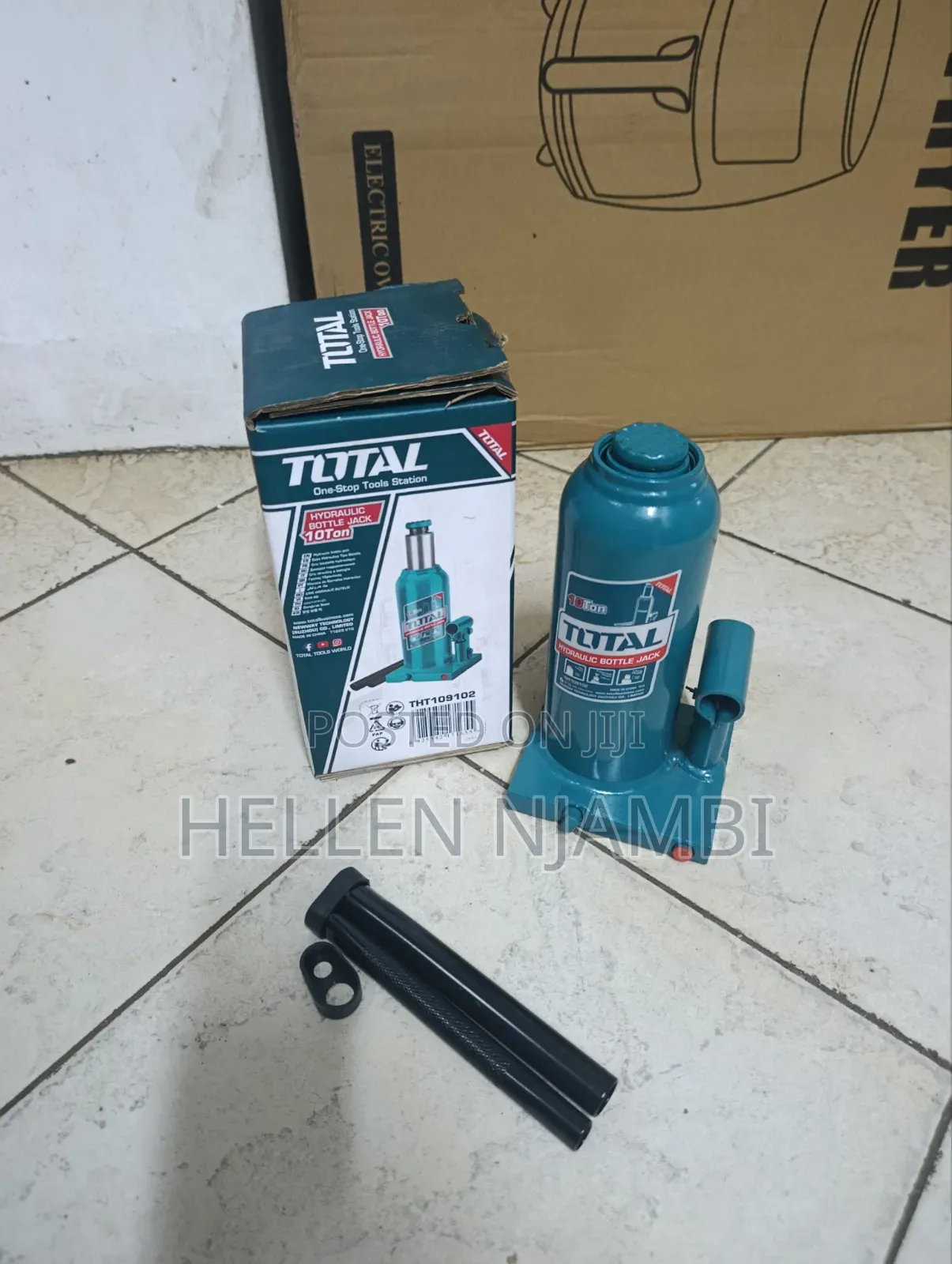 Total 10Ton 230mm Hydraulic Bottle Jack