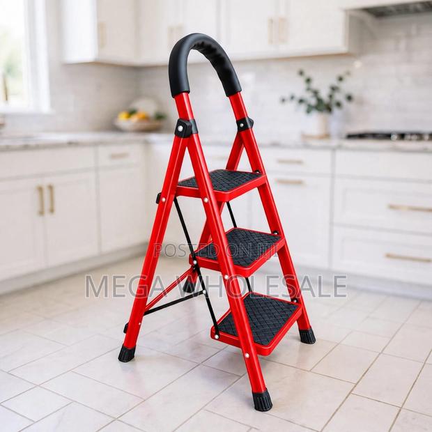 2,3,4 5 Step Folding Ladder Office for Improved Balance - main view