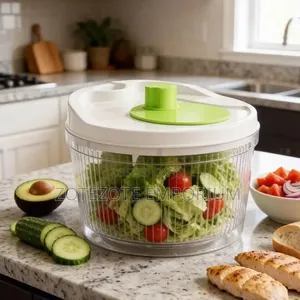 3L Manual Salad Spinner, Slisser, Cutter