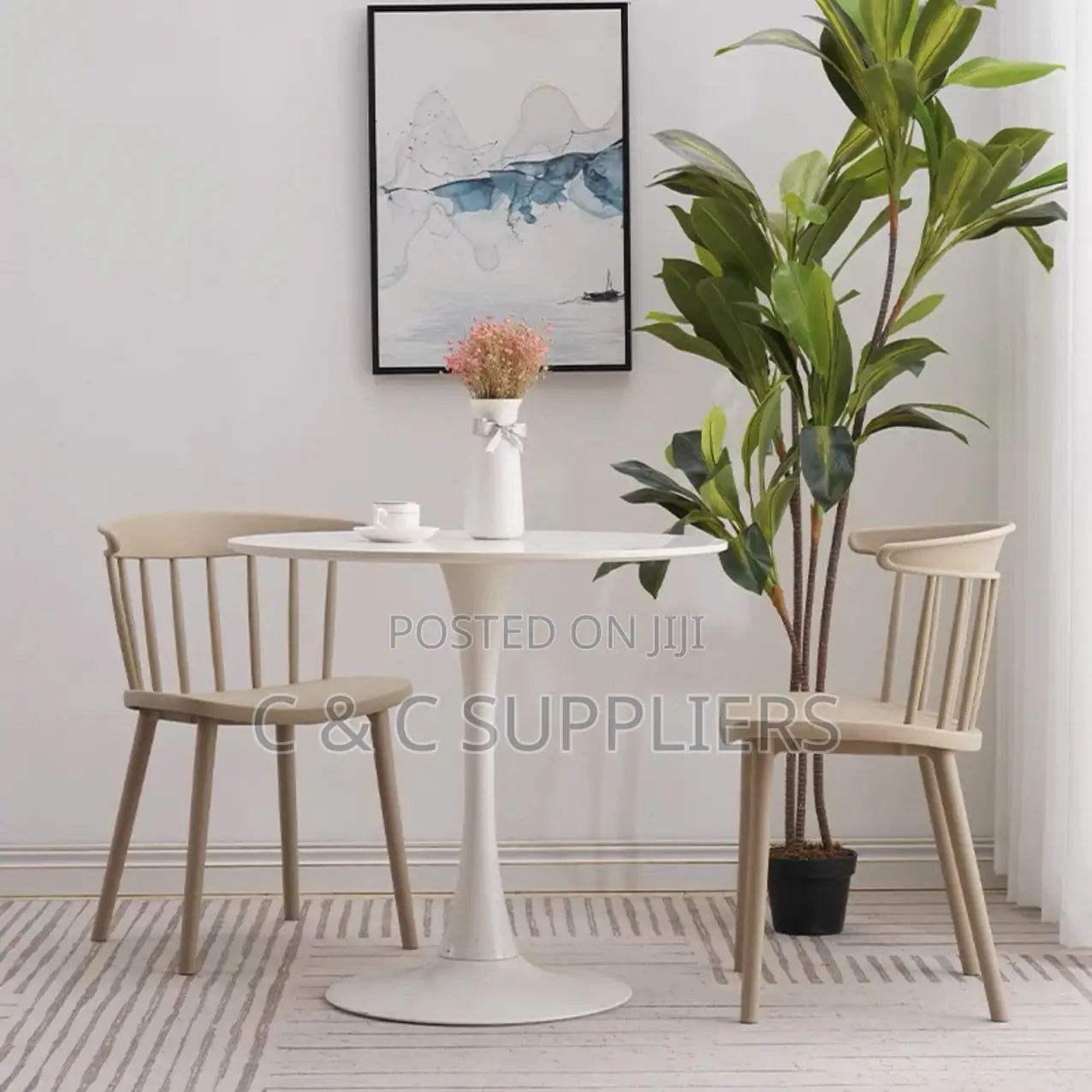 Round Marble Outdoor Dining Table