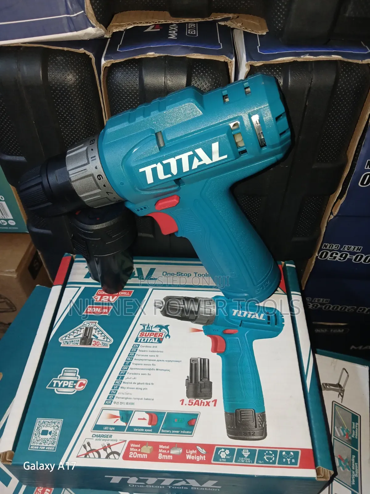 TOTAL 12V Cordless Drill Driver (Model TDLI12456)