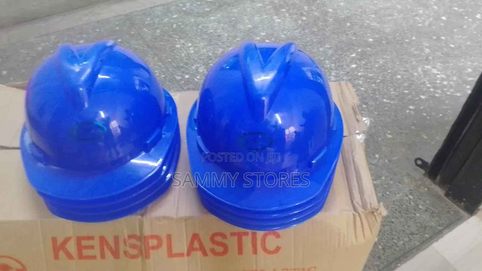Blue Construction Hard Hat