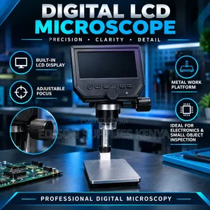 Digital LCD Microscope 8 LED Portable Magnifier Video Capture