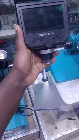 Digital LCD Microscope, 8 LED Portable Magnifier, Video Capture