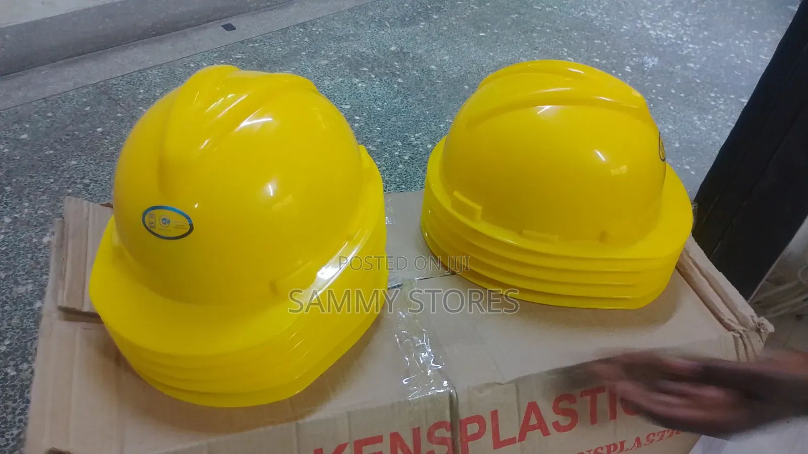 Professional Blue Construction Helmet