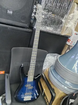 Ibanez Blue Bass Guitar