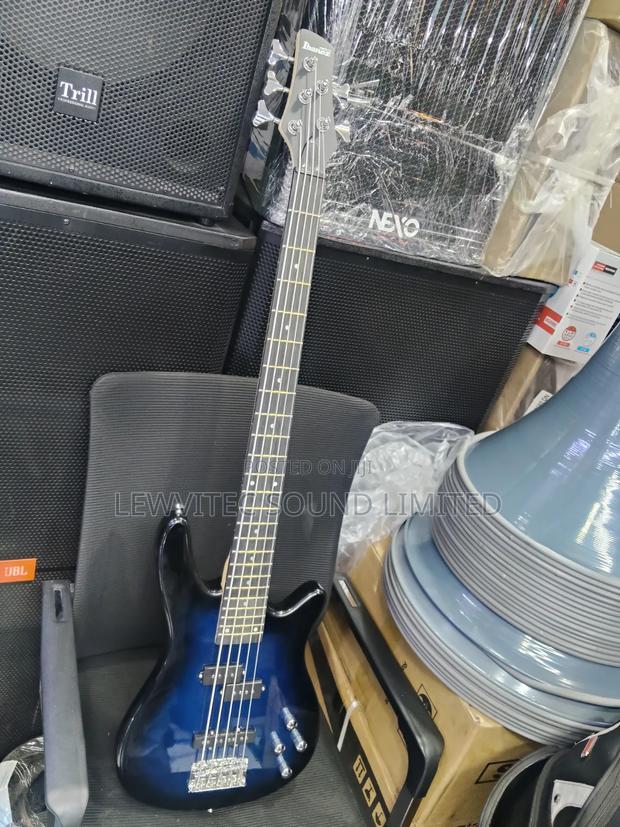 Ibanez Blue Bass Guitar