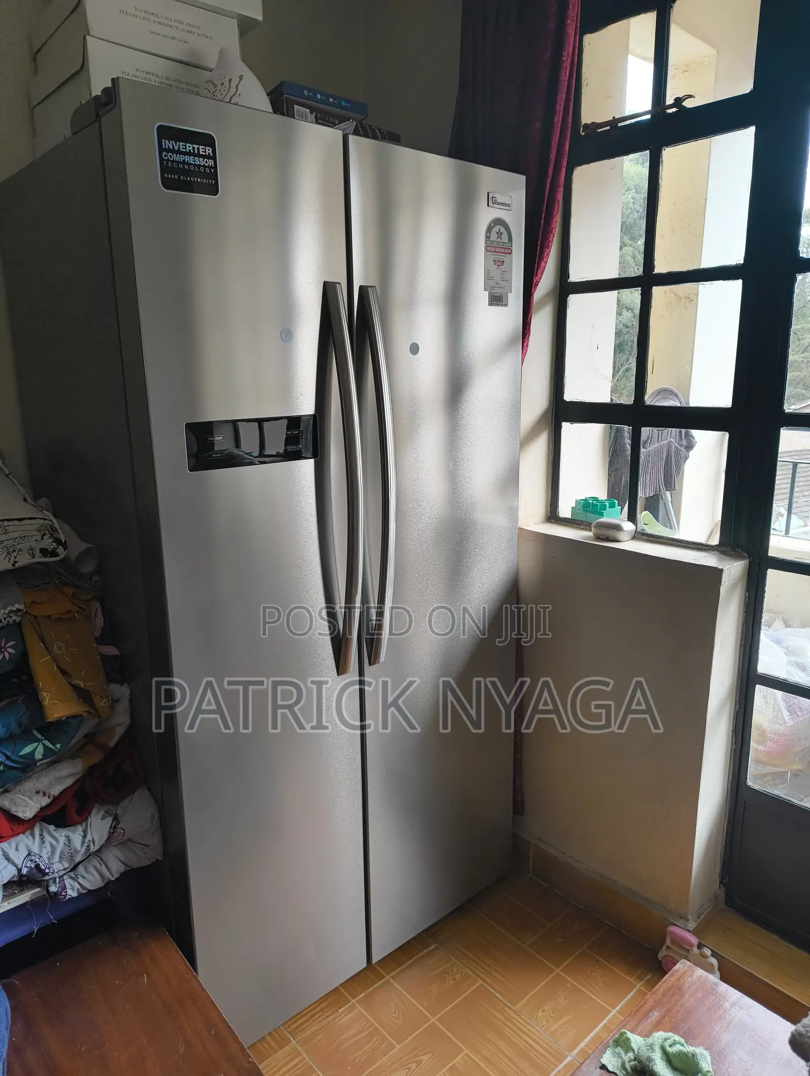 Ramtons Side-by-Side, 2-Door Refrigerator/Freezer