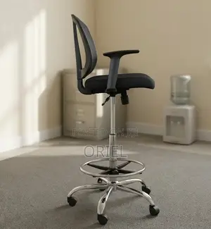 Ergonomic Black Counter Stool Kenya – Comfortable Modern Bar Seat