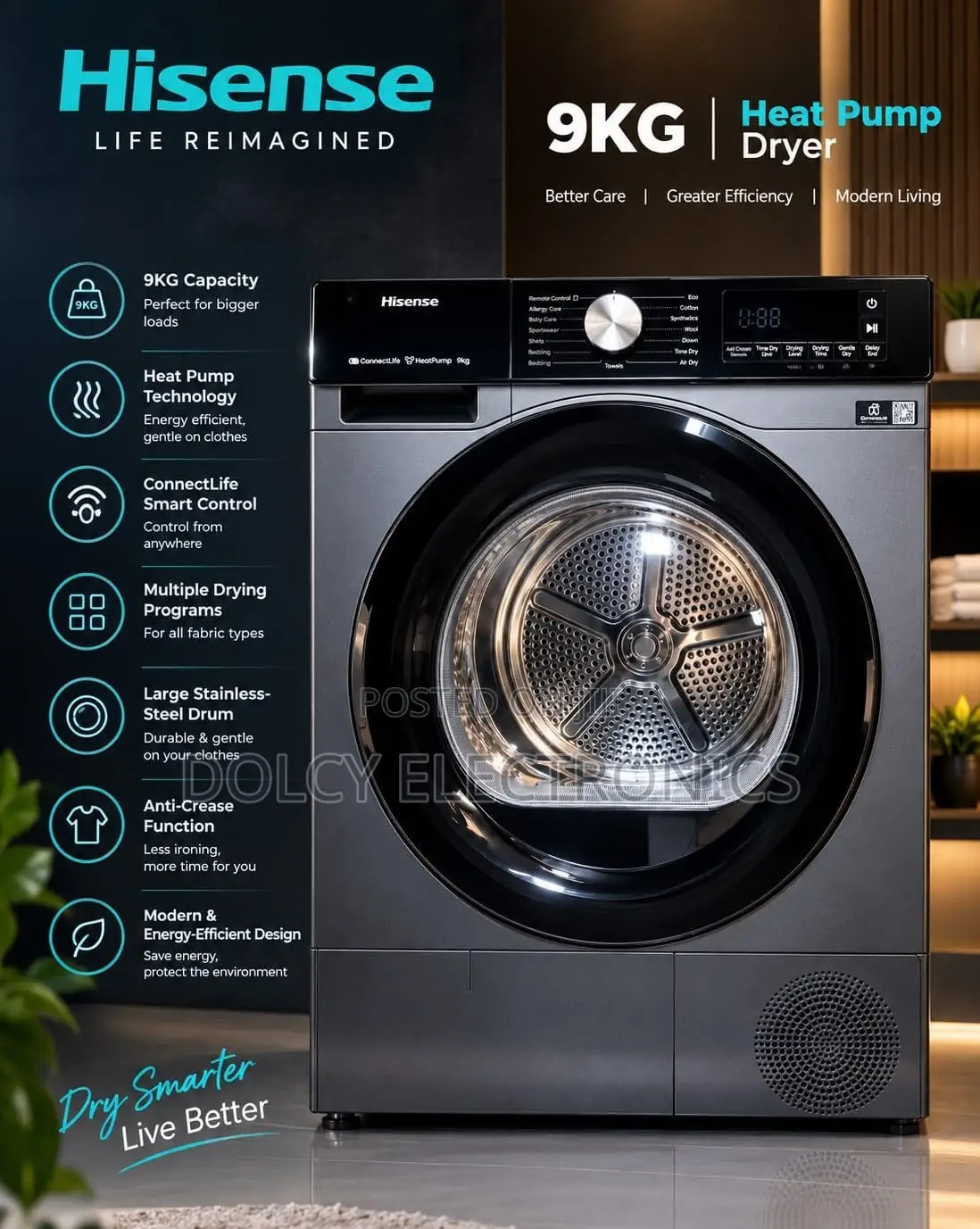 Hisense 9kg Dryer