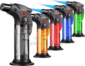 Torch Lighter Portable Refillable Butane Jet for Camping Kitchen