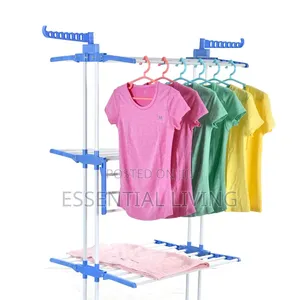 Clothes Drying Rack Foldable Laundry Stand With Wheels