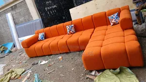 Seven Seater L Shaped Sofa Bubble Permanent
