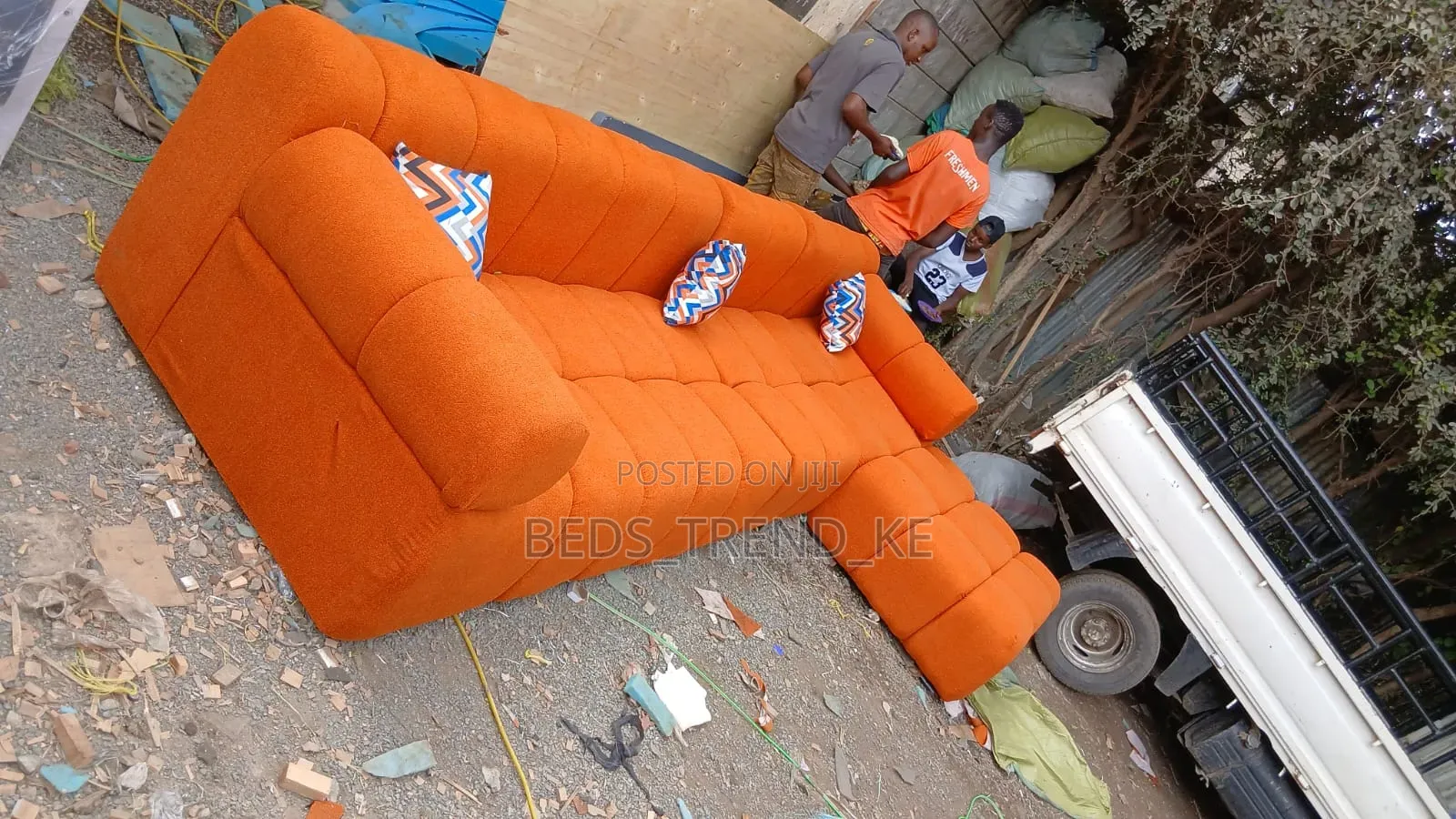 Seven Seater L Shaped Sofa Bubble Permanent
